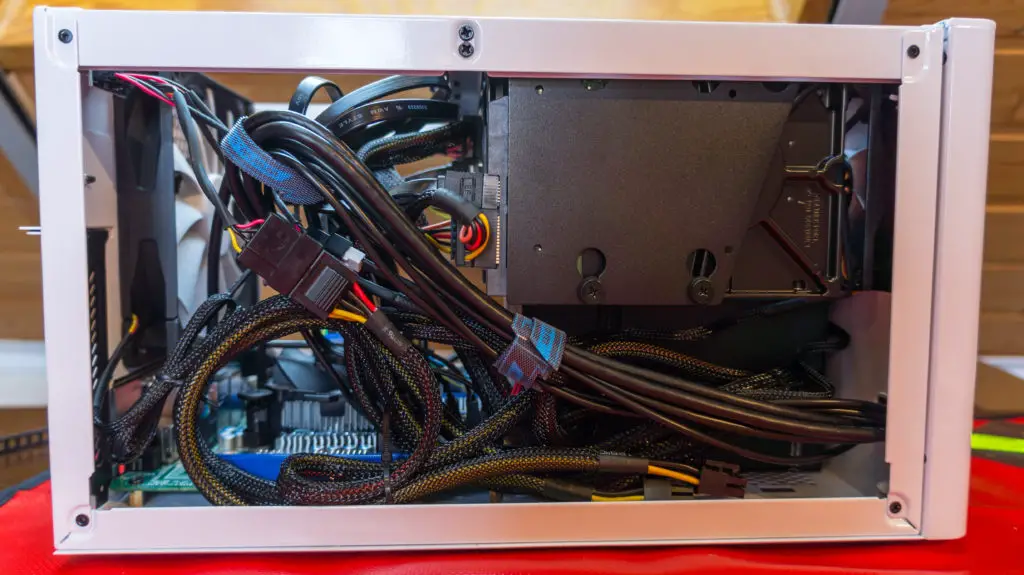 DIY NAS FreeNAS Server Finished Build Side View