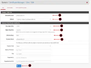 Enable SSL for pfSense