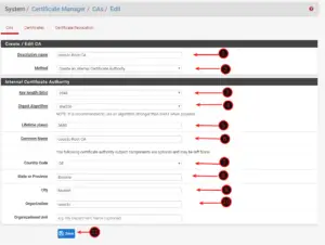 Enable SSL pfSense