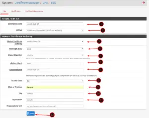 Enable SSL for pfSense