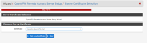 Configure OpenVPN for pfSense 2.4