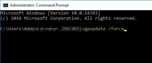 Run gpupdate /force on the server