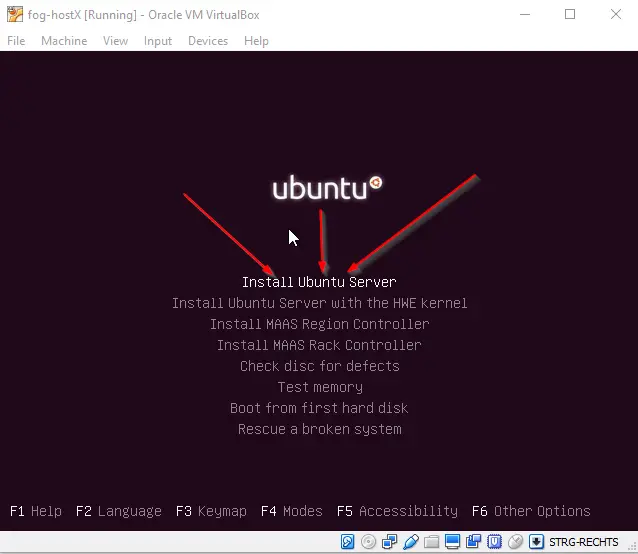 Install Ubuntu Server on VirtualBox