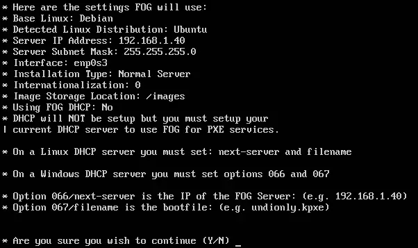Install FOG Server on Ubuntu Server