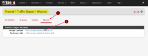 Running the Traffic Shaper Wizard