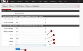Running the Traffic Shaper Wizard