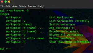 Metasploit Workspaces