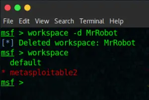 Metasploit Workspaces