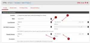 pfSense IPSec site to site