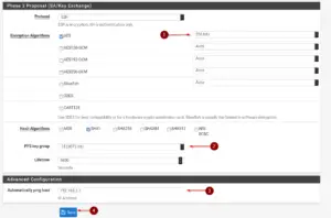 pfSense IPSec site to site