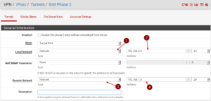 pfSense IPSec site to site