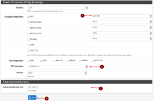 pfSense IPSec site to site