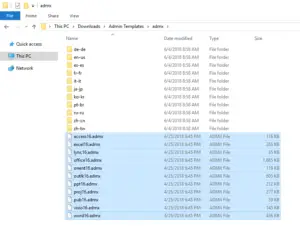 Copying admx files