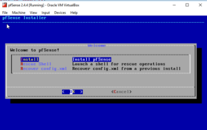 Install pfSense 2.4.4 VirtualBox