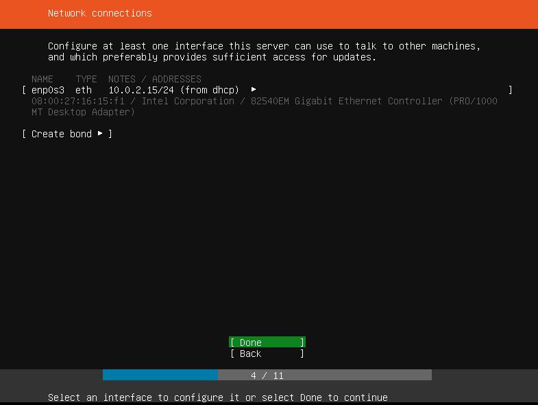 Install Ubuntu Server 18.04 VirtualBox