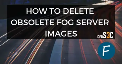 Delete FOG Image – How to properly delete them Delete FOG Image – How to properly delete them