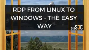 RDP Tool Linux To Windows