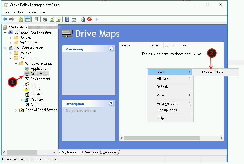 Drive Mapping with GPO