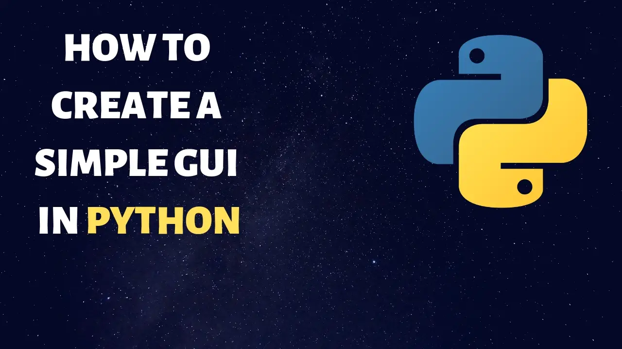 How to create a GUI in Python