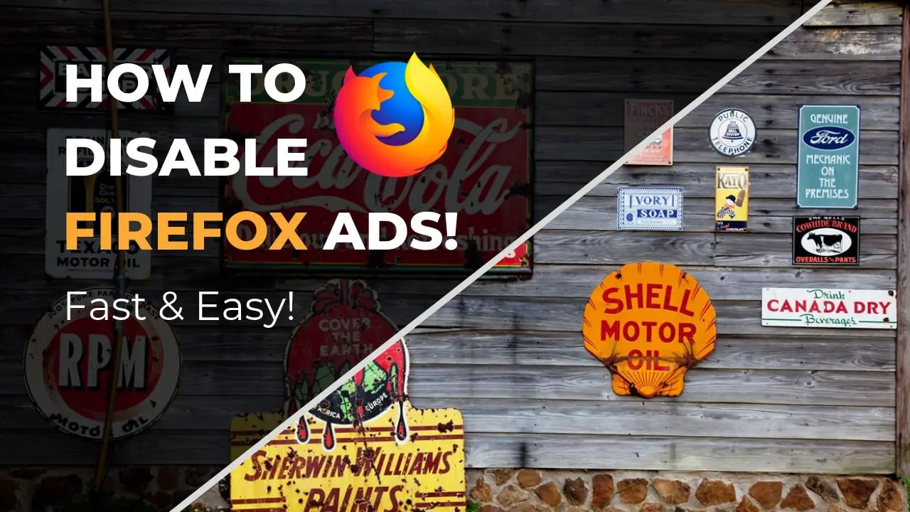 Disable Firefox Ads