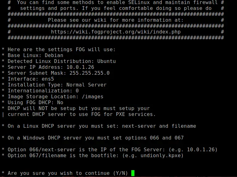 Install FOG on Ubuntu 18.04 on AWS EC2