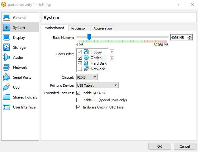 parrot security os usb install