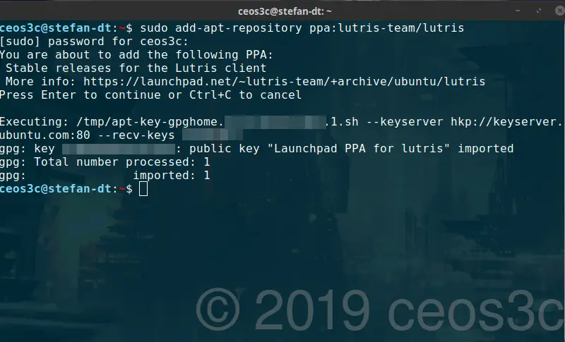 Install Lutris on Linux Mint 19