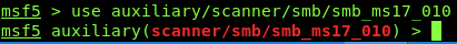 Metasploit ms07-010_scanner