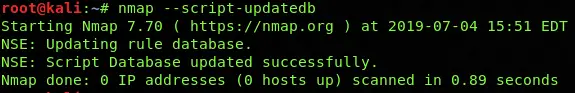 Update Nmap NSE Database