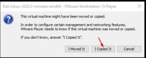 Install Kali Linux 2020.2 on VMWare Workstation Player