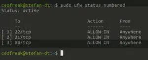 Linux UFW