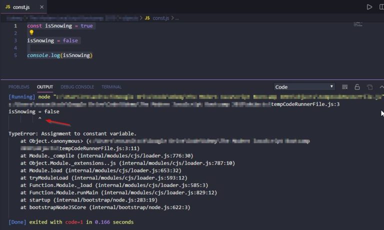 The difference between let and const in javascript
