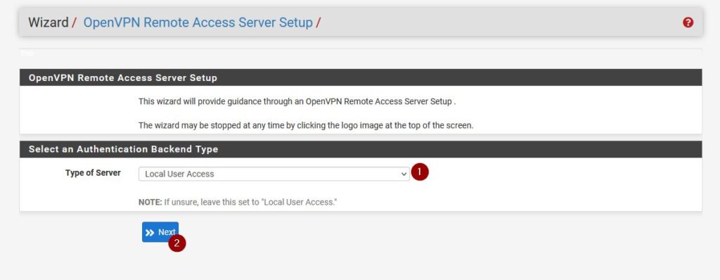 Configure OpenVPN on pfSense