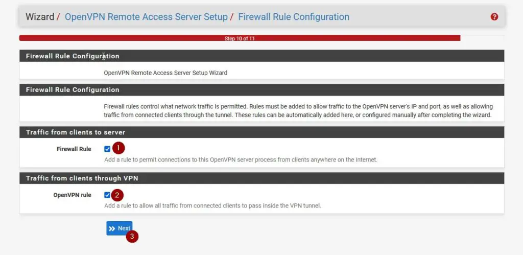 Wizard Firewall Rules