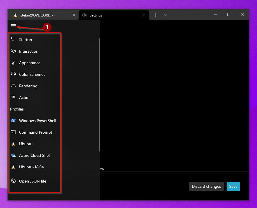 Windows Terminal Settings Overview