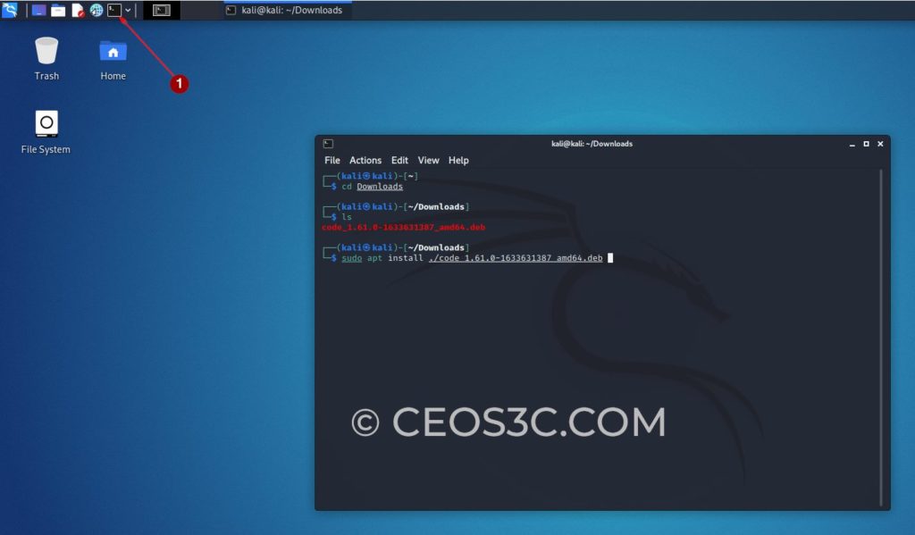 Install VSCode on Kali Linux