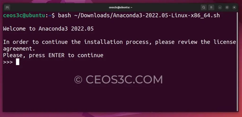 Install Anaconda on Ubuntu