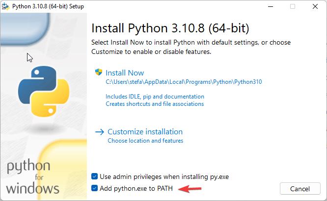 Installing Python