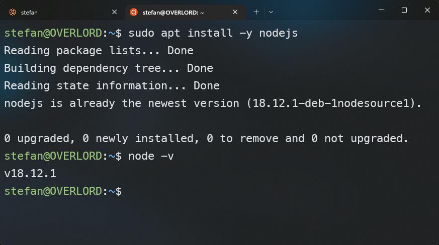 Install NodeJS on Ubuntu