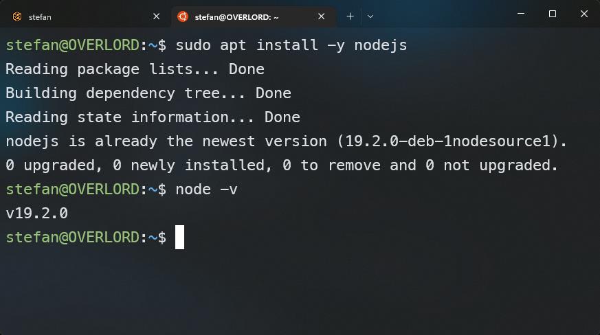 Install NodeJS Ubuntu