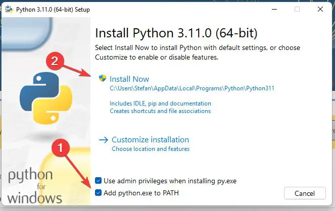 Install Python on Windows
