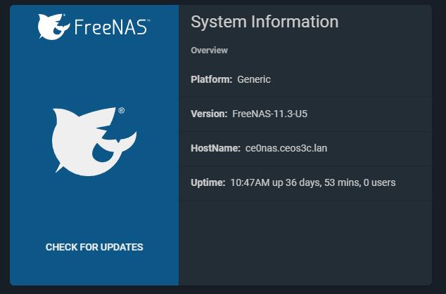 Upgrade FreeNAS to TrueNAS