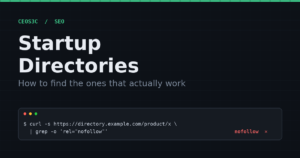 Startup Directories